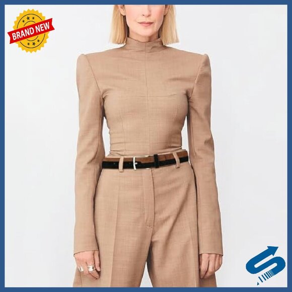 Slim Synthetic Leather Belt with Silver Buckle for Women